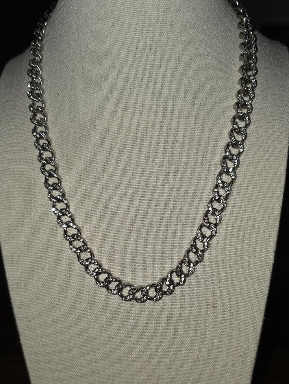 Silver Cuban Link Necklace - Silver